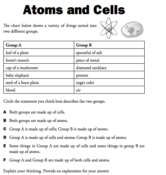 Atom And Molecules Worksheet